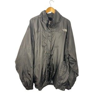 North Face Hyvent Men's XL Black Vintage Hoodie Jacket Coat Windbreaker